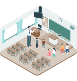 Busy Bee Schoolのクラスに合流